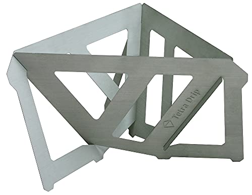 Tetra Portable Coffee Drip, Stores Flat, Matte Finish, 1.5 Cups, by Munieq