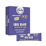 Fody Foods IBS Snack Bars, Chocolate Chip Cookie, 1.41 Oz (Pack of 12), 6g Prebiotic Fiber, Low FODMAP, Gut & IBS Friendly, Lactose Free, Non-GMO, Gluten Free