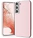 GOOSPERY Liquid Silicone Designed for Galaxy S22 Case (6.1 inches) Silky-Soft Touch Full Body Protection with [Soft Microfiber Lining] Shockproof Cover Case - Pink