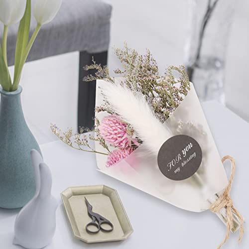 Ramo pequeño de flores secas naturales decorativo 11cm miniatura 5