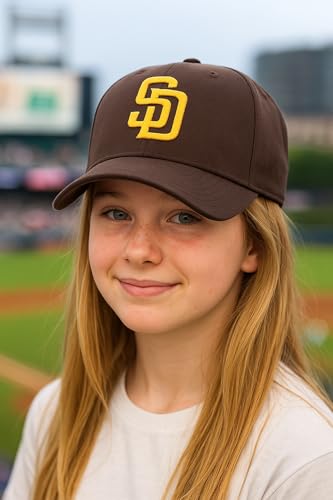 Gorra oficial San Diego para niños marrón ajustable miniatura 3