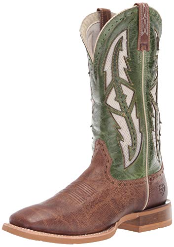 Ariat Men's Cowhand Venttek Western Boot, Tobacco Toffee/Fresh Mint,