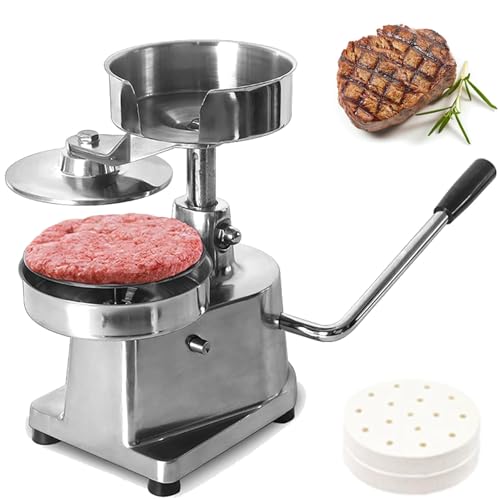 DFEDHF Hamburger Beef Patty Maker, Commercial Burger Patty Maker, Hamburger Press, Heavy Duty Stainless Steel Burger Press Machine, 15cm
