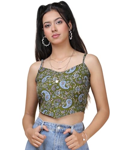 Image of Noble Monk Women Cotton Blend Casual Fit Stylish Tops | Casual Crop Top's | Tshirt