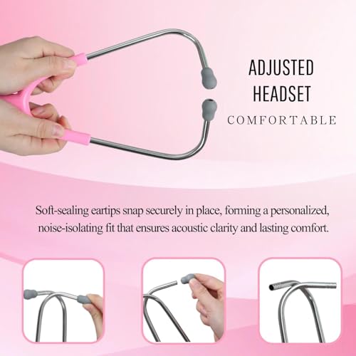 Image of Stethoscope Replacement Tube Pink Tubing fits for Littmann III