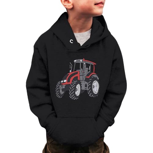 Sweat-shirt garçon à manches longues motif bus voiture tout-petit pull chaud hiver enfant 3-14 ans