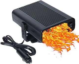 Portable Car Heater,2 in 1 Heater & Cooling Fan That Plugs Into Cigarette Lighter,12V 150W Fast Car Heater for Windshield Defogger and Defroster for Most Car,SUV, Jeeps