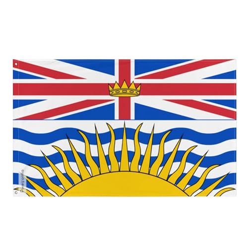 Drapeau Colombie-Britannique indéchirable Pixelforma pour vent fort intérieur et extérieur