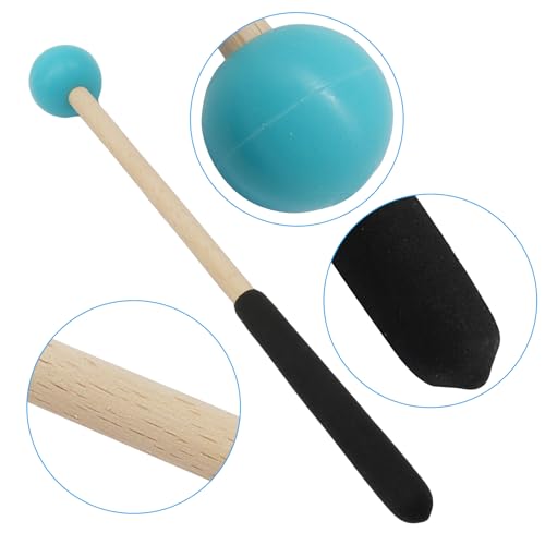 Par de baquetas de percusión de 22.5 cm, azul miniatura 3