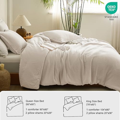 Phf 100% Cotton Muslin Comforter Set King Size thumb #5