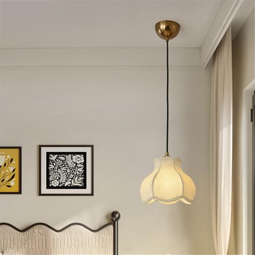 Lampe à suspension contemporaine en tissu noble et LED intégrée modèle LWX