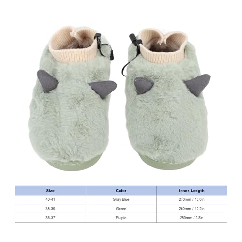 Pantuflas Eléctricas Calefactables con USB Talla 40-41 Verde miniatura 2