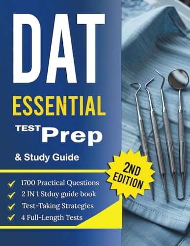 DAT Test Prep & Study Guide 2025-2026: 4 Practice Tests ,1,700 Questions with Detailed Answers, Comprehensive Subject Reviews, and Proven Test-Taking