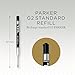 Parker Refill for Parker Retractable Gel Ink Roller Ball Pens, Medium Conical Tip, Black Ink, 2/Pack