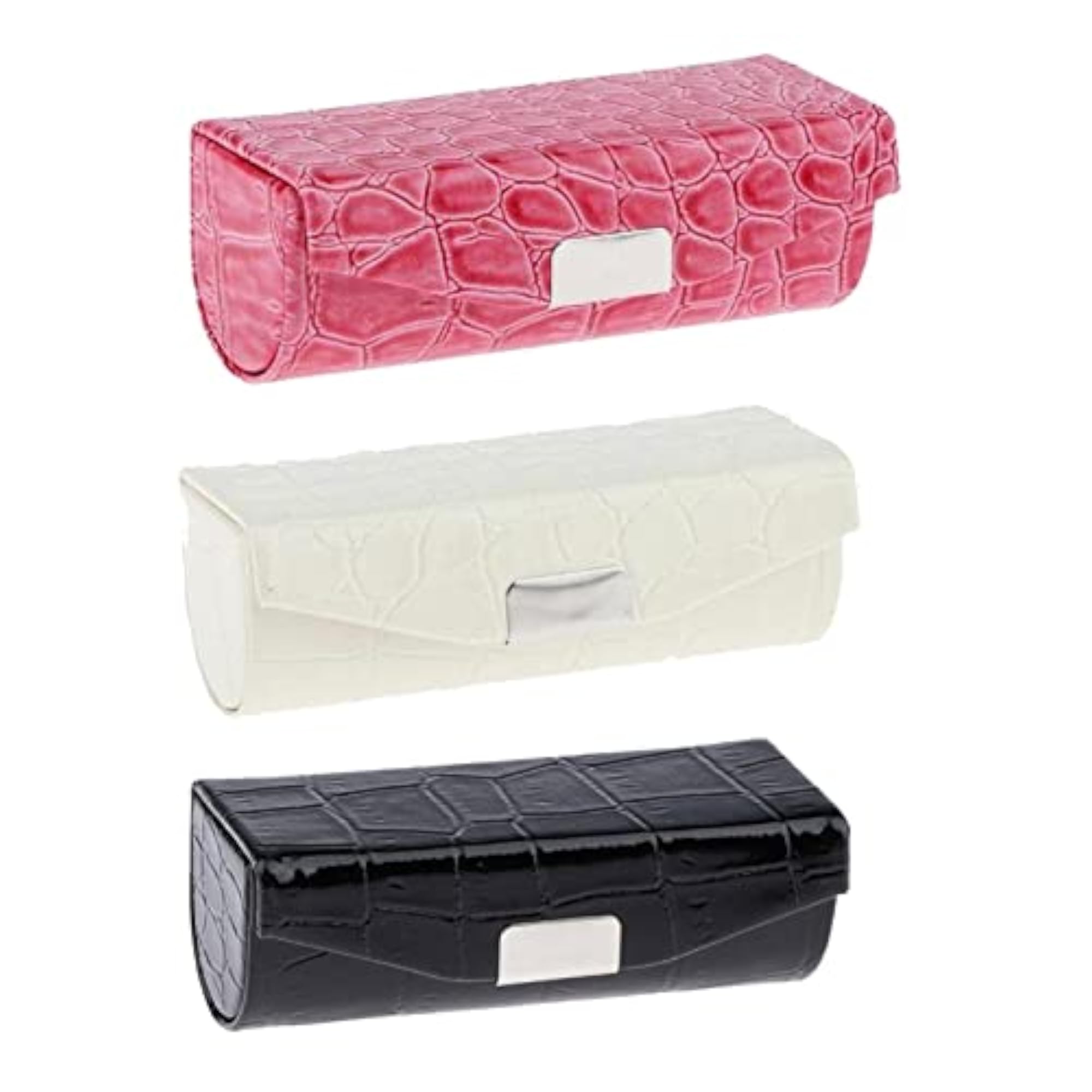 3X PU Leather Lipstick Case Holder, Chic Storage Solution
