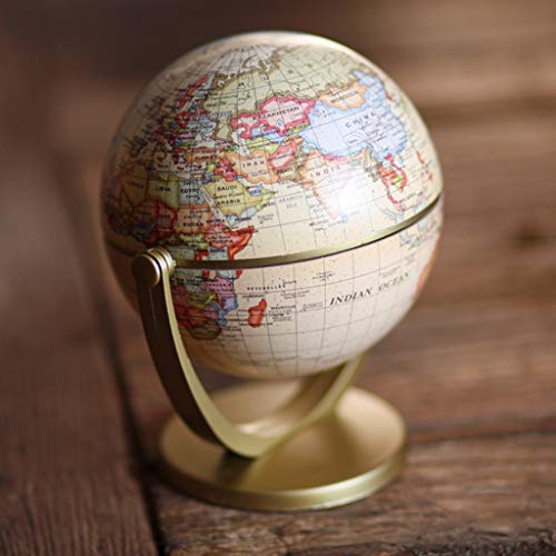 HELYZQ Globo vintage edição inglesa globo decoração de mapa globos terrestres com base geografia dec