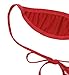 Women Strapless Bandeau Bikini Sets 2 Pieces Micro Thong Swimsuit Mini Bra Slingshot Bathing Suit Red