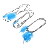 Uonlytech 3 Stück Langes Flexibles Abflussbürsten aus Edelstahl zur Effizienten Rohrreinigung in Küche und Bad mit Doppelseitigen Bürsten gegen Verstopfungen