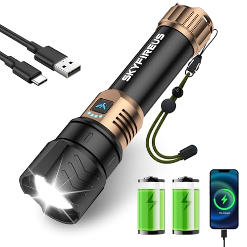 Lampe de poche haute luminosité rechargeable pour éviter les pannes d'urgence
