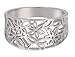 CloseoutWarehouse 925 Sterling Silver Victorian Leaf Filigree Vintage Ring Size 5
