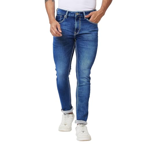 Image of Spykar Men's Rover Regular Fit Mid Rise Casual Jeans