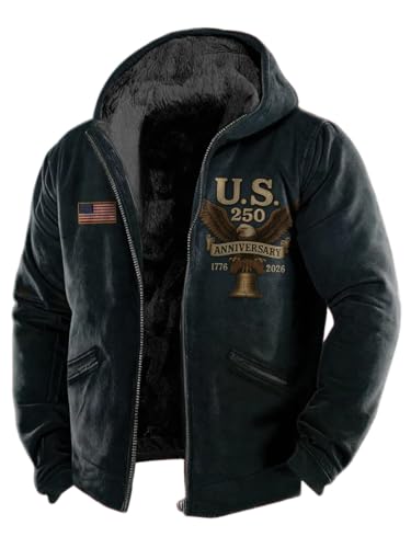 Amazon.com: U.S. 250Th Anniversary Fleece-Lined Men's Jacket 1776