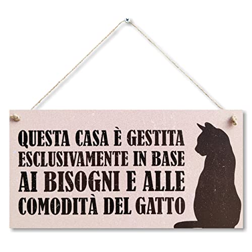 Targa Da Cancello 'ATTENTI AI CANI' - 30x21,5cm - Nero