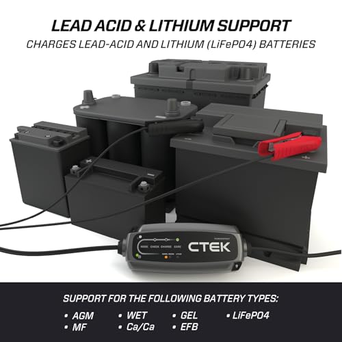 CTEK Powersport Battery Charger for bikes with Lithium Batteries or Lead Acid Batteries