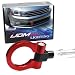 iJDMTOY Red Track Racing Style Tow Hook Ring Compatible With 2011-2018 6th Gen Volkswagen Jetta (MK6), Made of Lightweight Aluminum