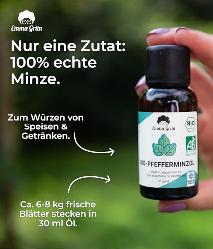 Pfefferminzöl Emma Grün Bio ätherisches Öl 30ml