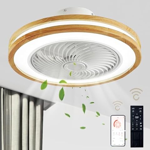 Ventilateur de plafond Caunmar avec lampe LED Cover