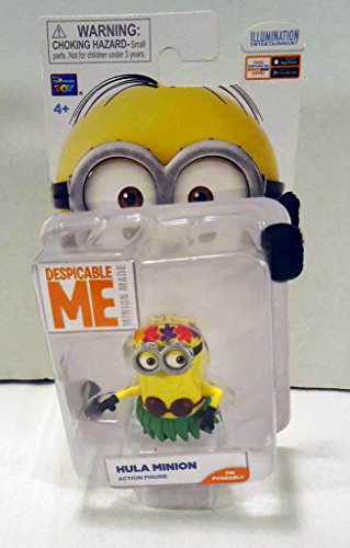 Despicable Me Minion Made Poseable 2 Inch Action Figure Hula Minion