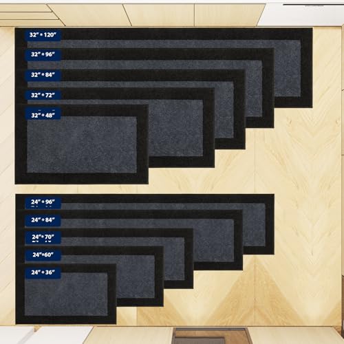 Image of Machine Washable Kitchen Rug 24 inch x 36 inch, Non Slip Kitchen Mat for Floor, Absorbent Entrance Throw Rug for Bedroom, Hallway, Bathroom, Door