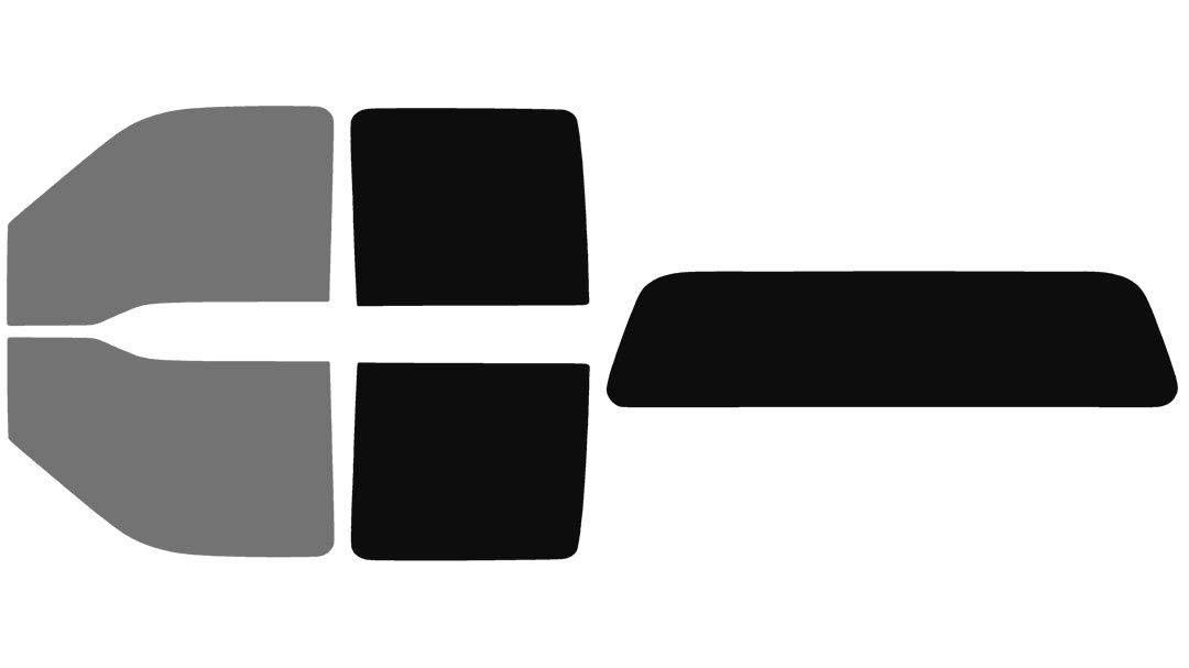 The Tint Effect Precut Window Tint Kit Compatible with Ford F-250 F-350 Super Duty Crew Cab Truck (2008-2016)(Full: Includes: 45% Front / 5% Rear and Solid Rear Windshield) Automotive Film