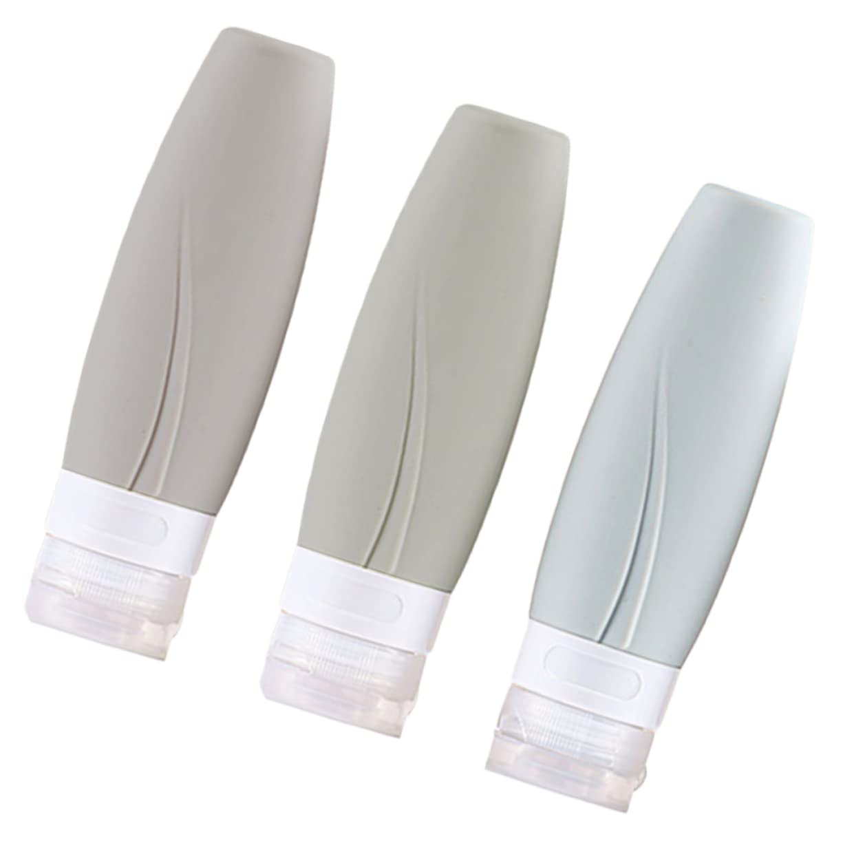 DOITOOL 9pezzi Bottiglie Di Silicone Ricaricabili Da Contenitori Portatili Per Lozione e Shampoo Per Viaggi e Attività All Aperto Include Borsa Pvc