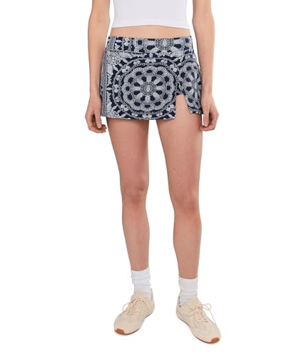 Free People, Womens, Printed Hot Shot Mini Skort,...