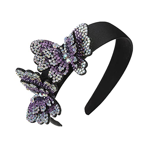 Bandeau femme cristal strass fleur accessoire cheveux vintage chic élégant