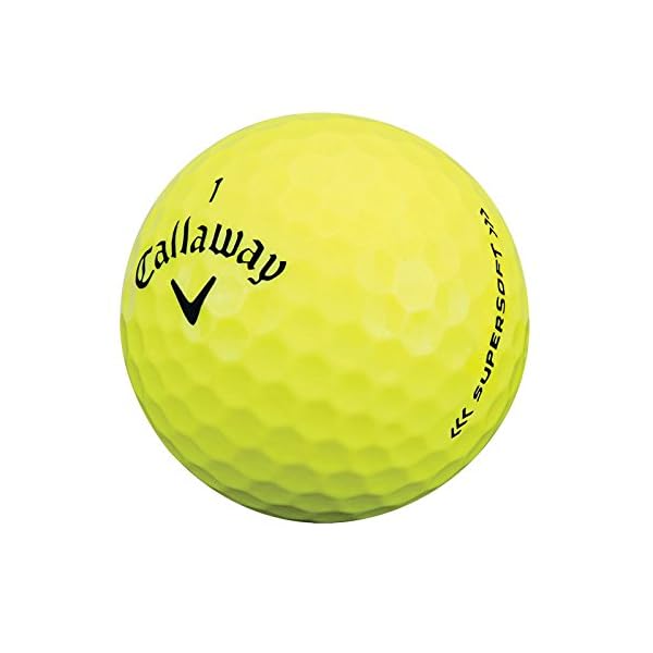 Callaway Supersoft-Golfbälle Einheitsgröße gelb