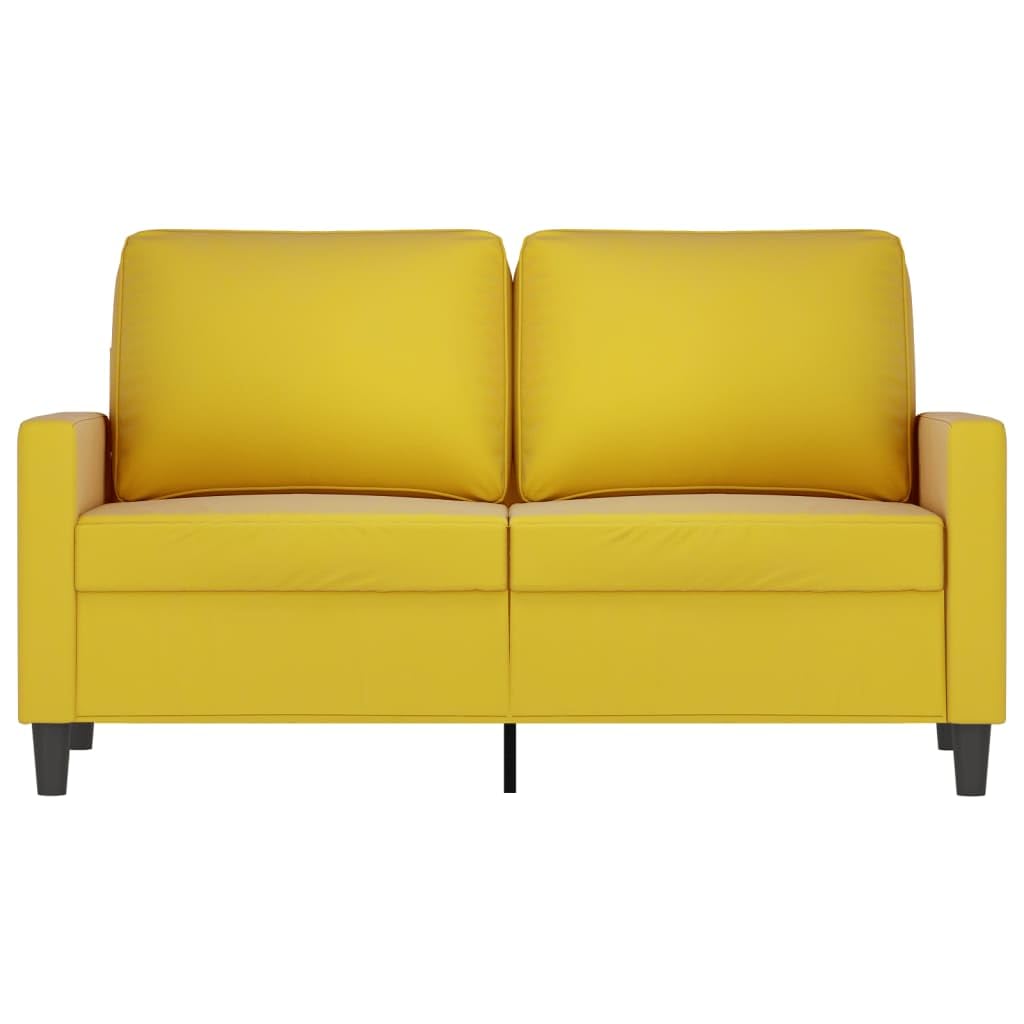 LAPOOH 2-Sitzer-Sofa Gelb 120 cm Samt, Loungesofa, Sofas & Couches, Relaxsofa, Couch für Wohnzimmer, 359195