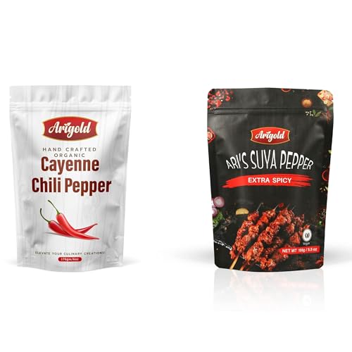 Hand Crafted Organic Hot Cayenne Pepper + Nigerian Extra Spicy Suya Spice