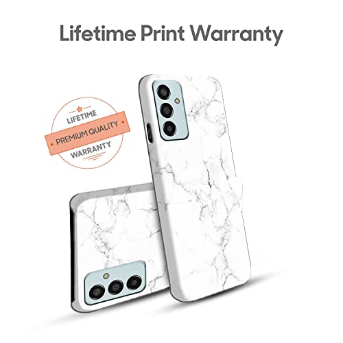 Image of COLORflow Back Cover Compatible with Samsung Galaxy F13 / M13 4G | Beautiful White Marble | Designer Printed Hard CASE Bumper Back Cover Compatible with Samsung F13 / M13 4G