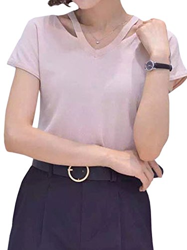 X&F Women's Solid Round Buckle Faux Leather Wide Belt Fashion Jeans Belts4