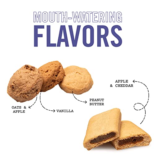 Three Dog Bakery Assort Mutt Trio Soft Baked Cookies for Dogs, Three Flavor Pack, 3 Pounds, and Double Rewards Soft and Chewy Treats, 10 Ounce Pack (114063) Three Dog Bakery Assort Mutt Trio Soft Baked Cookies for Dogs, Three Flavor Pack, 3 Pounds, and Double Rewards Soft and Chewy Treats, 10 Ounce Pack (114063)