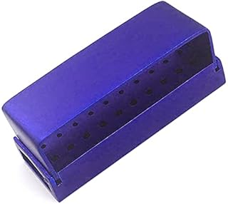 AAProTools 30 Hole Dental Disinfection Burs Holder Opening Box Aluminum Bur for High Speed Dental Handpiece