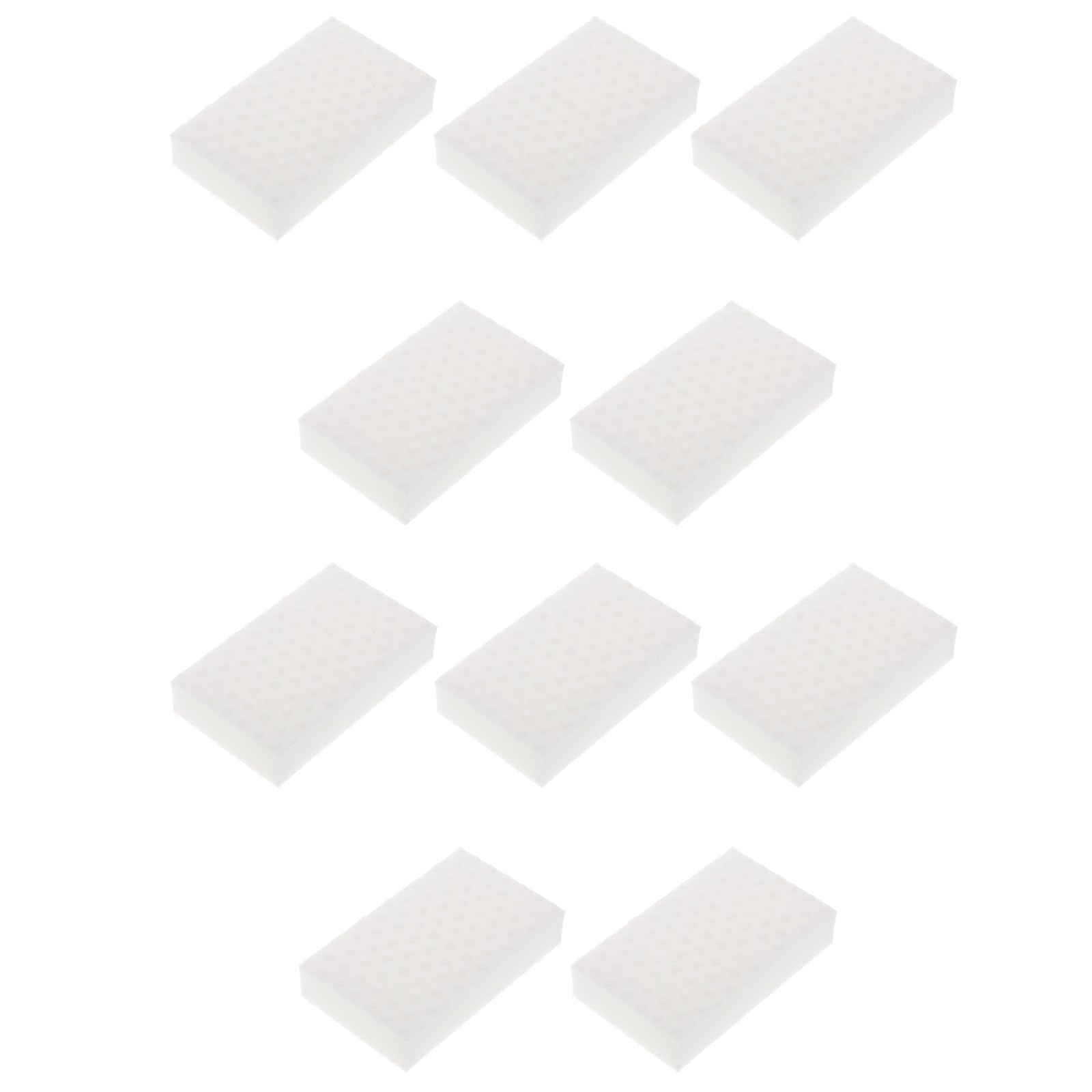 Éponges de Nettoyage Haute Densité 2X Compressées, Lot de 10 Blocs Blancs, Éponges Ménagères sans Produit Chimiques pour Vaisselle, la Cuisine et Lavage de Voiture, Ultra