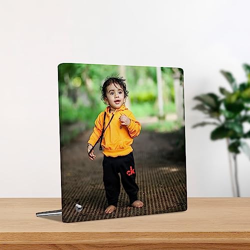 Image of 7 inchx7 inch Frameless Table Photo Frame With Stand | Customised Photo Frame With Photo | Acrylic Photos Frame Personalized Gift | Birthday & Anniversary Gift for Girlfriend, Boyfriend, Wife, Husband.