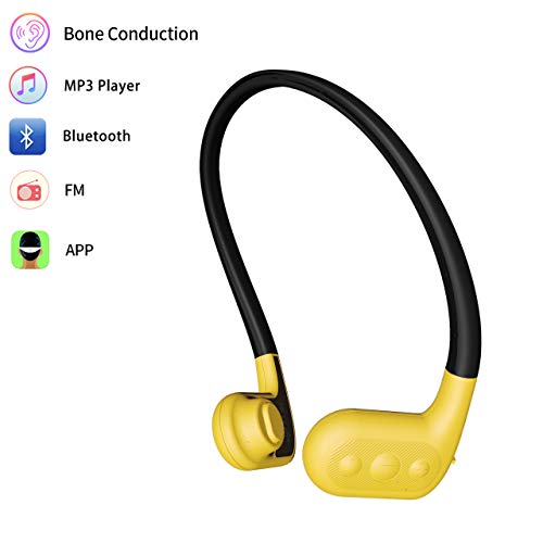 Tayogo 8GB Waterproof MP3 Player Bone Conduction Bluetooth Swimming Headphones Support FM APP