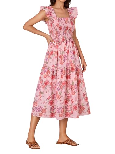 Image of Rooscier Women's A Line Smocked Midi Dress