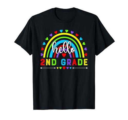 Hello 2nd Grade Teachers Boys Kids Students Back to School T-Shirt