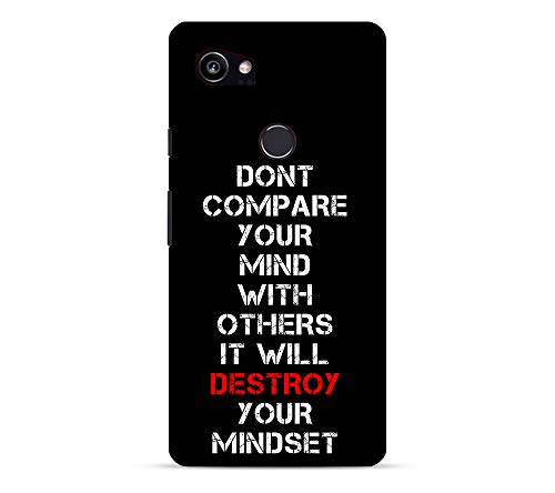 TRUEMAGNET Premium Quote on Destroy Printed Hard Mobile Back Cover for Google Pixel 2 XL, Designer & Attractive Case for Your Smartphone